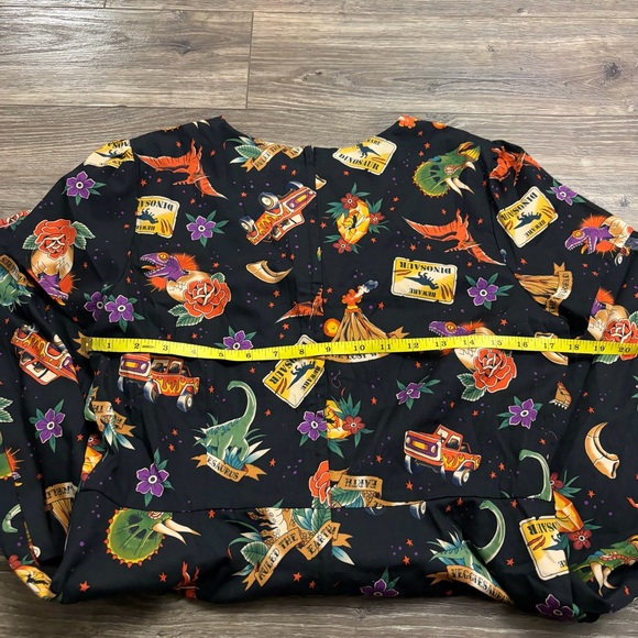 Dangerfield Jurassic Park Lost World Dinosaur Print Cotton Mini Dress Size 14 - Picture 7 of 9